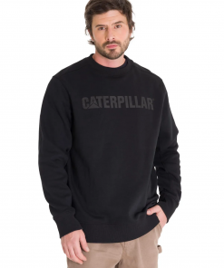 Polerón de hombre negro Caterpillar