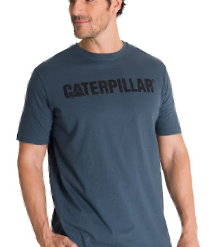 Polera de hombre azul Caterpillar