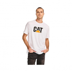 Polera de hombre blanca Caterpillar