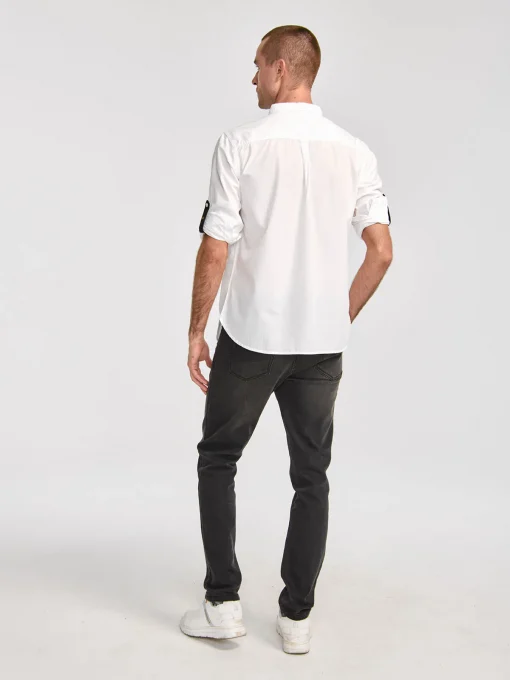 Camisa de hombre blanca Caterpillar - Imagen 2