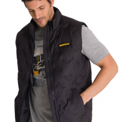 Chaqueta de hombre sin mangas negra Caterpillar